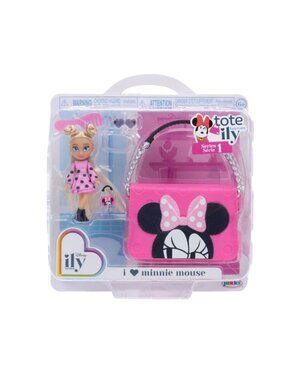 Disney ILY 4EVER Tote Teenies Series 1 Minnie Mouse Collectible Doll With Access